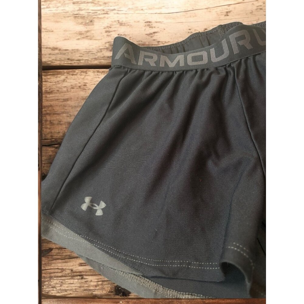 2 Under Armour  Women's Shorts Gray and Black Size XS - Picture 9 of 12